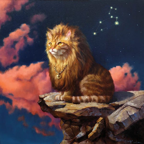 Large Wall Art & Big Canvas Prints: Leo by Lucia Heffernan