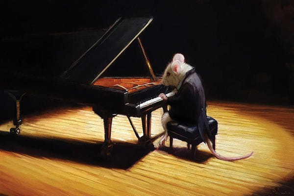 Rodents: Little Pianist by Lucia Heffernan