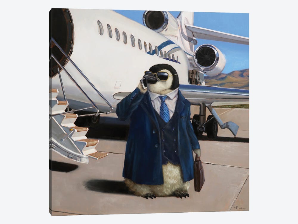 VIP - Very Important Penguin by Lucia Heffernan 1-piece Canvas Art Print