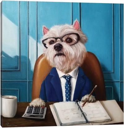 CFO Canvas Art Print - West Highland White Terrier Art