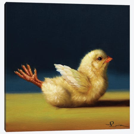 Yoga Chick Locust Canvas Print #HEF330} by Lucia Heffernan Canvas Art
