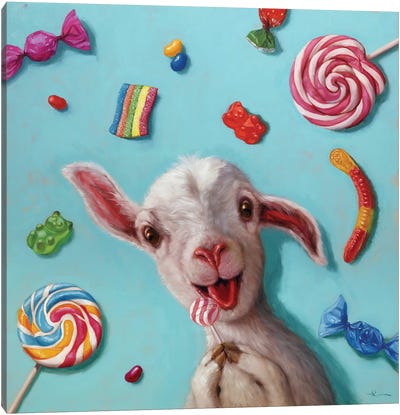 Kid In The Candy Store Canvas Art Print - Lucia Heffernan