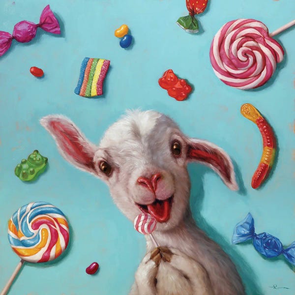 Sheep: Kid In The Candy Store by Lucia Heffernan