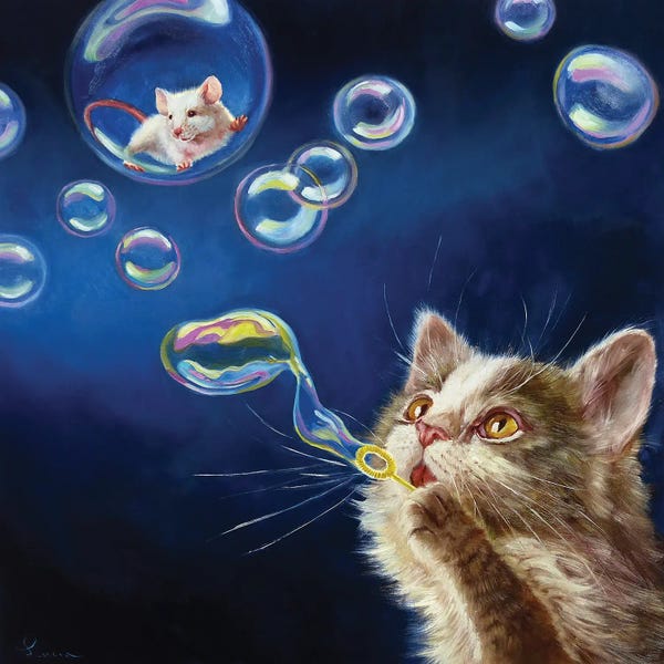 Office Humor: Blowing Bubbles by Lucia Heffernan