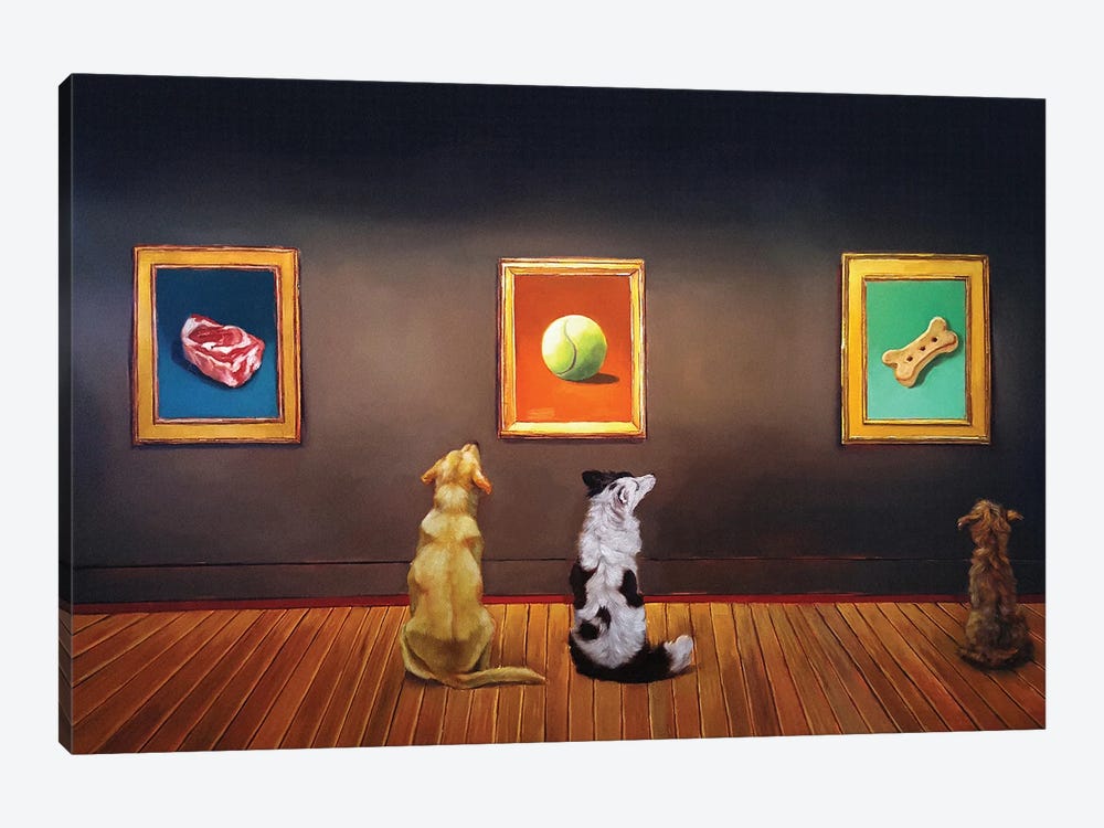 Dog Museum by Lucia Heffernan 1-piece Canvas Artwork