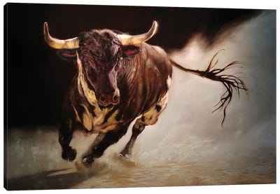El Toro II Canvas Art Print - Bull Art
