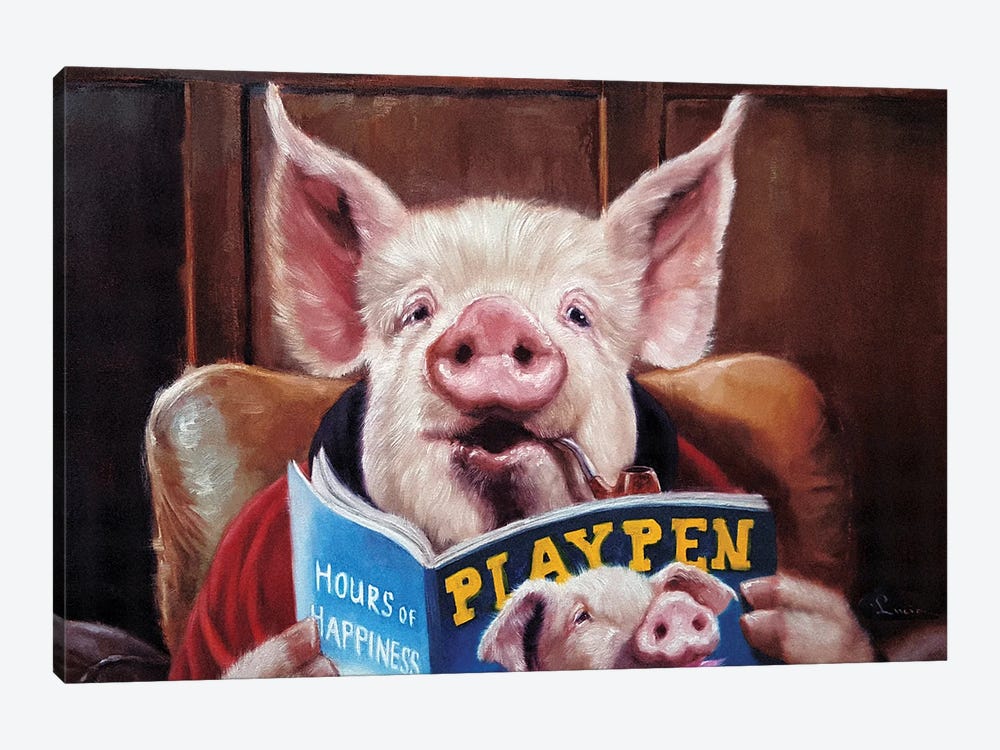 Male Chauvinist Pig by Lucia Heffernan 1-piece Canvas Wall Art