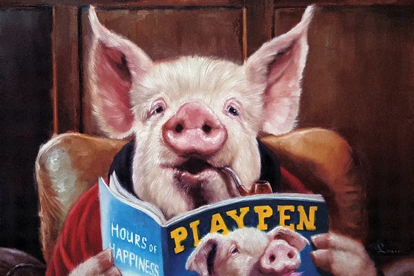 Office Humor: Male Chauvinist Pig by Lucia Heffernan
