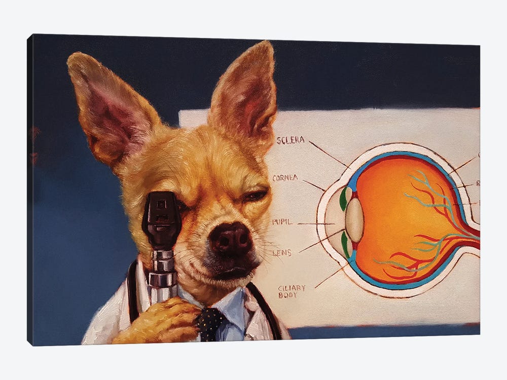 Seeing Eye Dog by Lucia Heffernan 1-piece Canvas Wall Art