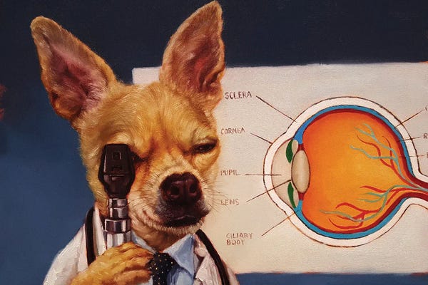 Office Humor: Seeing Eye Dog by Lucia Heffernan