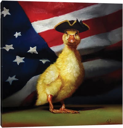 The Patriot Canvas Art Print - Duck Art