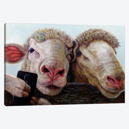 Selfie Canvas Print #HEF36} by Lucia Heffernan Canvas Art