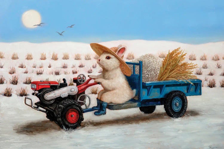 Happy Farmer by Lucia Heffernan wall art