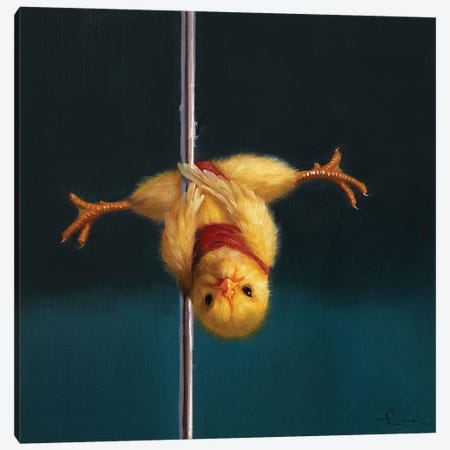 Pole Chick Inverted V Canvas Print #HEF376} by Lucia Heffernan Canvas Art Print