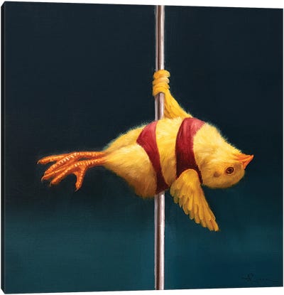 Pole Chick Layout Variation Canvas Art Print - Lucia Heffernan
