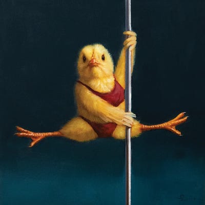 Pole Chick Matrix by Lucia Heffernan art print
