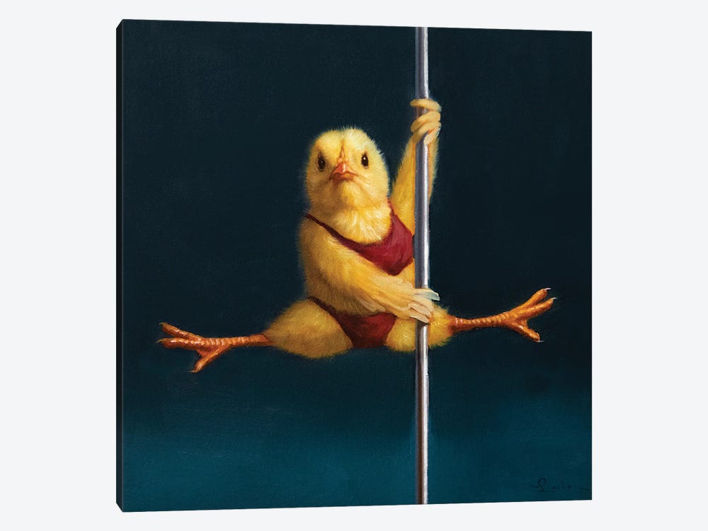 Pole Chick Matrix by Lucia Heffernan 1-piece Canvas Print
