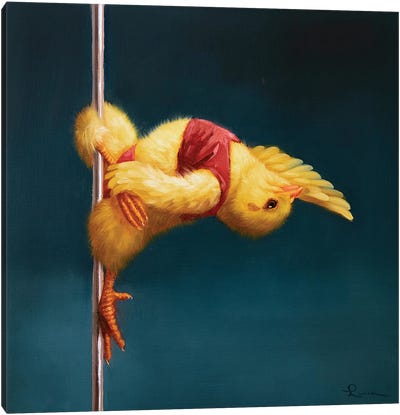 Pole Chick Stargazer Canvas Art Print - Lucia Heffernan