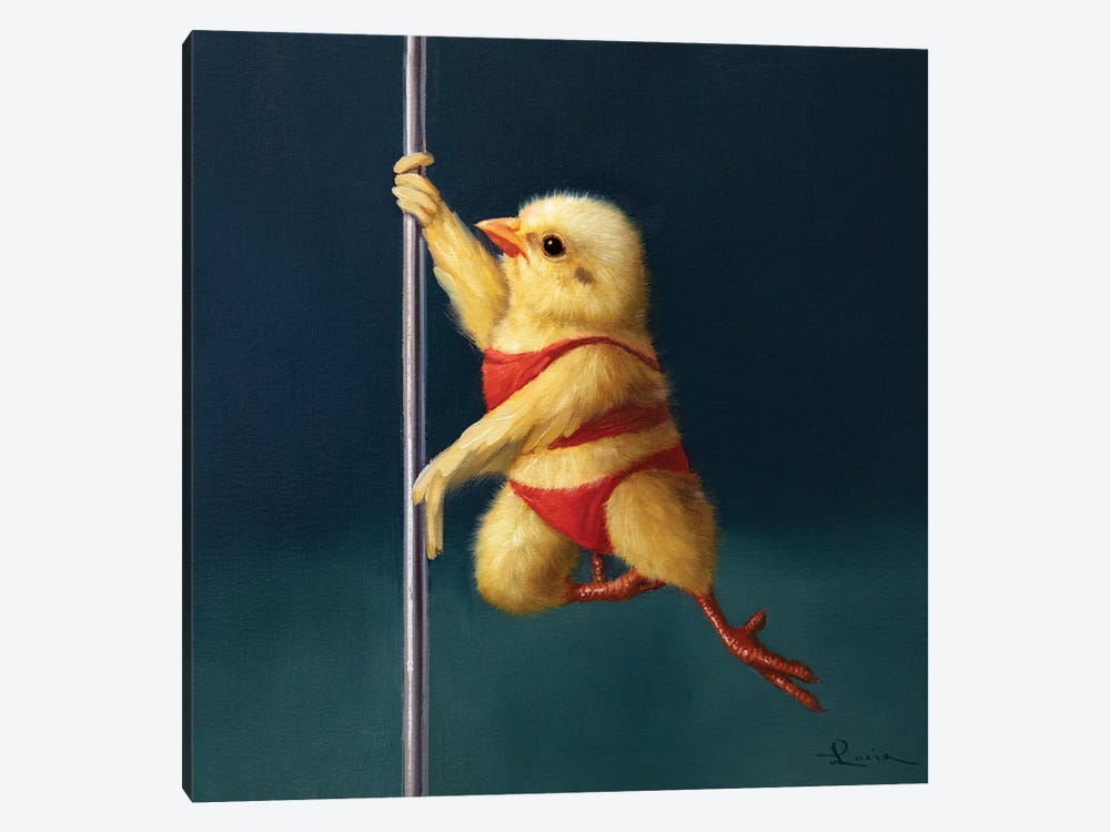 Pole Chick Tinkerbell by Lucia Heffernan 1-piece Art Print