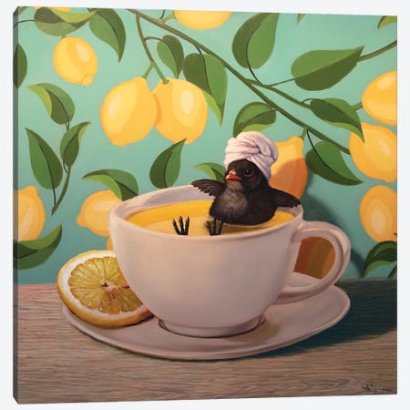 When Life Gives You Lemons Canvas Print #HEF385} by Lucia Heffernan Canvas Wall Art