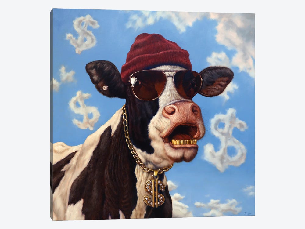 Cash Cow by Lucia Heffernan 1-piece Canvas Art Print