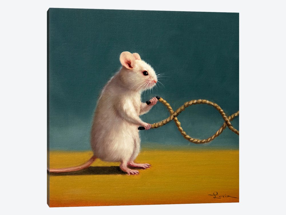 Gym Rat Battle Rope by Lucia Heffernan 1-piece Canvas Art Print
