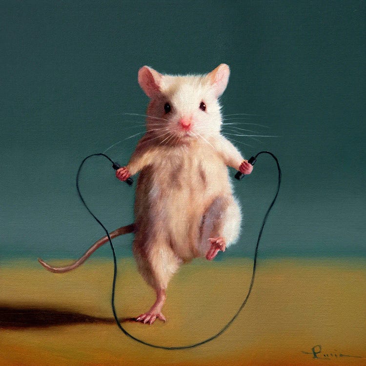 Gym Rat Jump Rope by Lucia Heffernan wall art