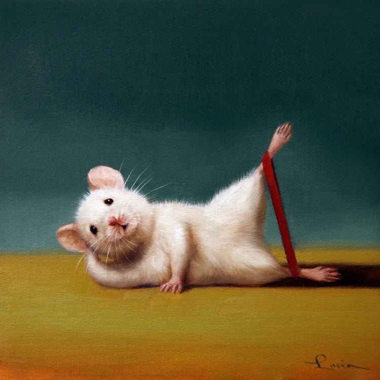 Gym Rat Side Leg Lift by Lucia Heffernan wall art