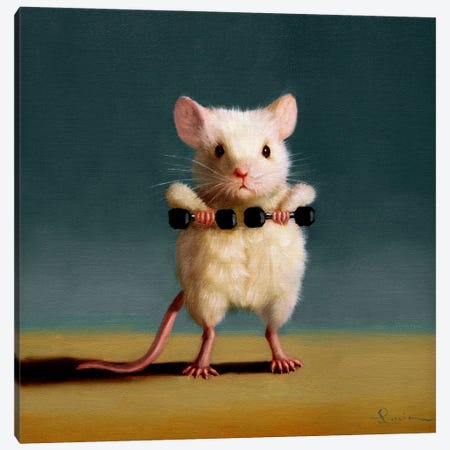 Gym Rat Upright Row Canvas Print #HEF407} by Lucia Heffernan Canvas Print