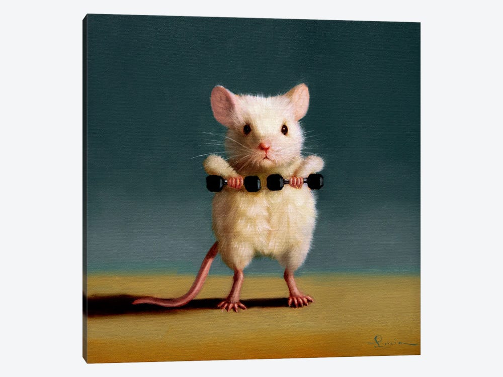 Gym Rat Upright Row by Lucia Heffernan 1-piece Art Print