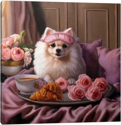 Princess Gigi Canvas Art Print - Pomeranian Art