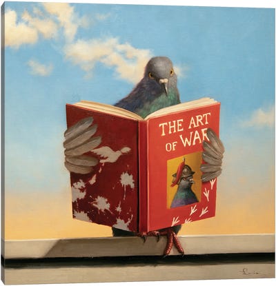 Art of War Canvas Art Print - Dove & Pigeon Art