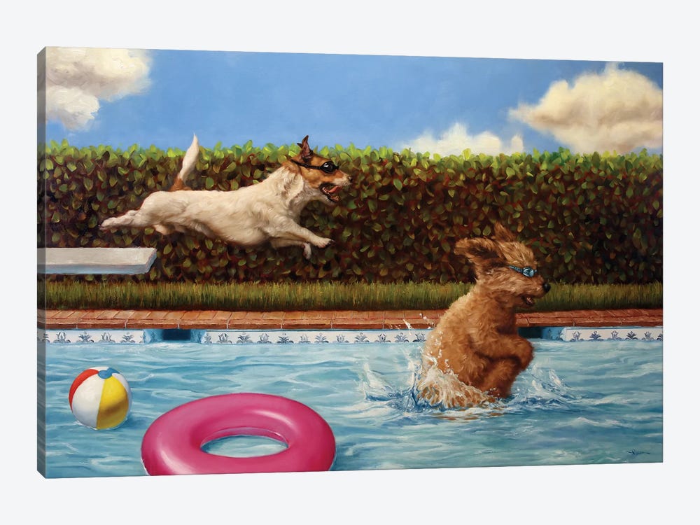Pool Party II by Lucia Heffernan 1-piece Canvas Art
