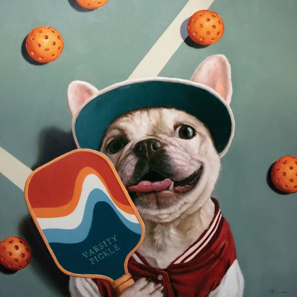French Bulldogs: Varsity Pickle by Lucia Heffernan