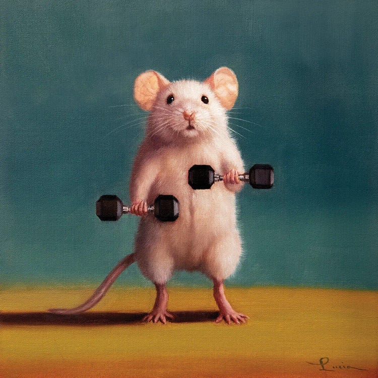 Gym Rat Biceps by Lucia Heffernan wall art