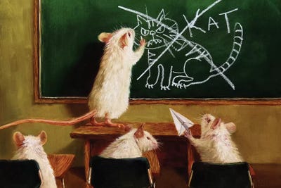 When The Cat Is Away by Lucia Heffernan art print