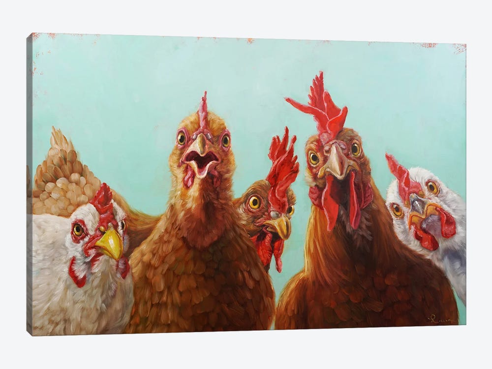 Chicken For Dinner by Lucia Heffernan 1-piece Canvas Art Print