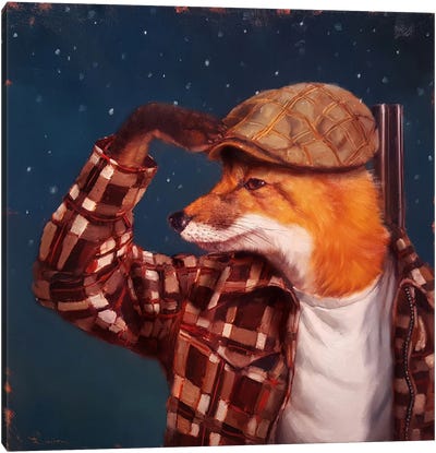 Fox Hunt Canvas Art Print - Hunting