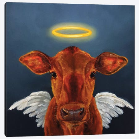 Holy Cow Canvas Print #HEF6} by Lucia Heffernan Canvas Wall Art