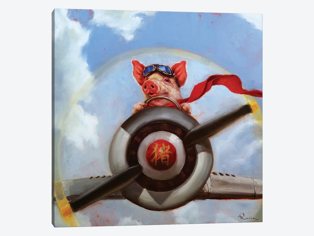When Pigs Fly by Lucia Heffernan 1-piece Canvas Print