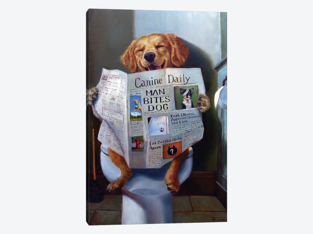 Dog Gone Funny by Lucia Heffernan 1-piece Art Print