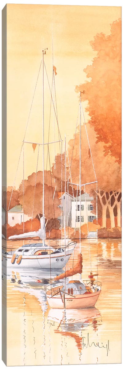Seaside III Canvas Art Print - Sailboat Art