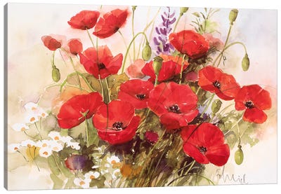 Flower Composition III Canvas Art Print - Franz Heigl