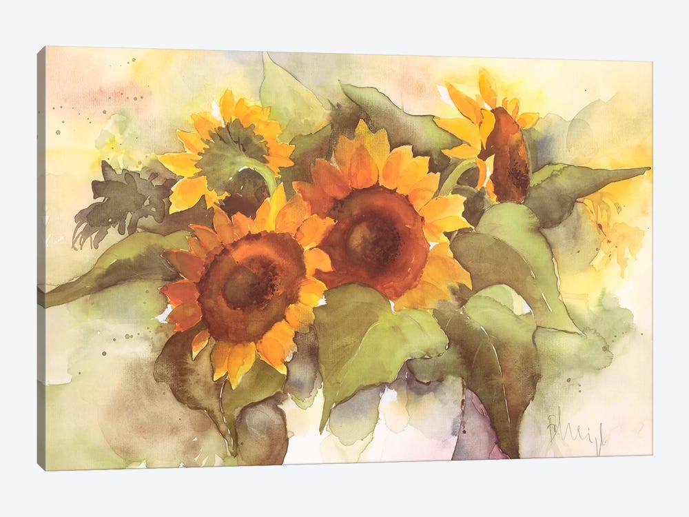 Flower Composition IV by Franz Heigl 1-piece Canvas Art