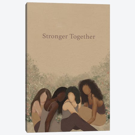 Stronger Together Canvas Print #HEK15} by Helina Ekanem Canvas Print