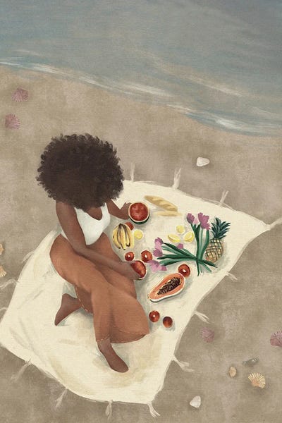 Helina Ekanem: Beach Picnic by Helina Ekanem