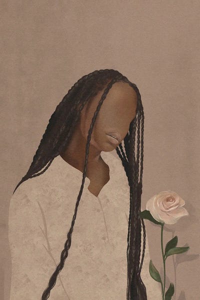 Her Rose by Helina Ekanem art print