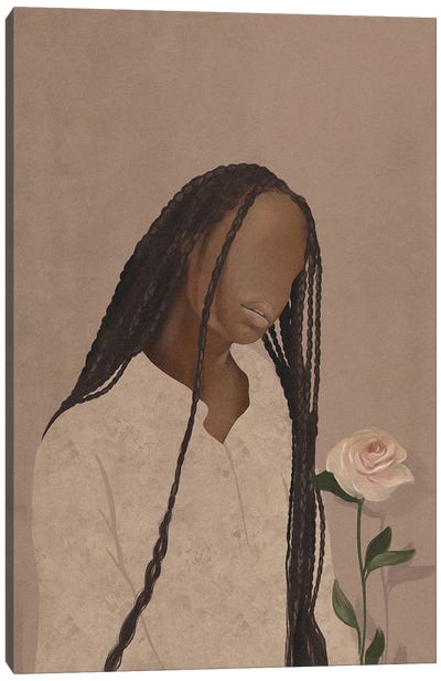 Her Rose Canvas Art Print - Helina Ekanem
