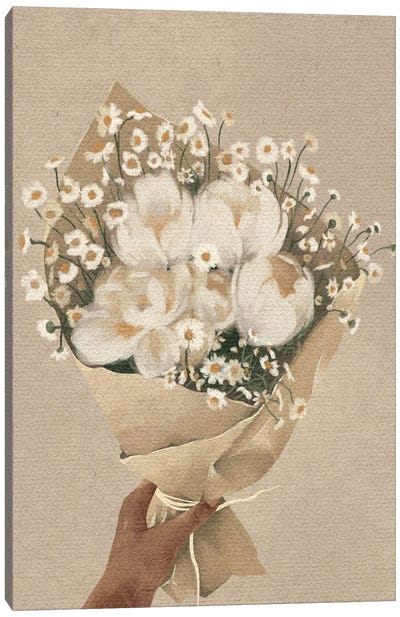 Bouquet Of Flowers Canvas Art Print - Helina Ekanem
