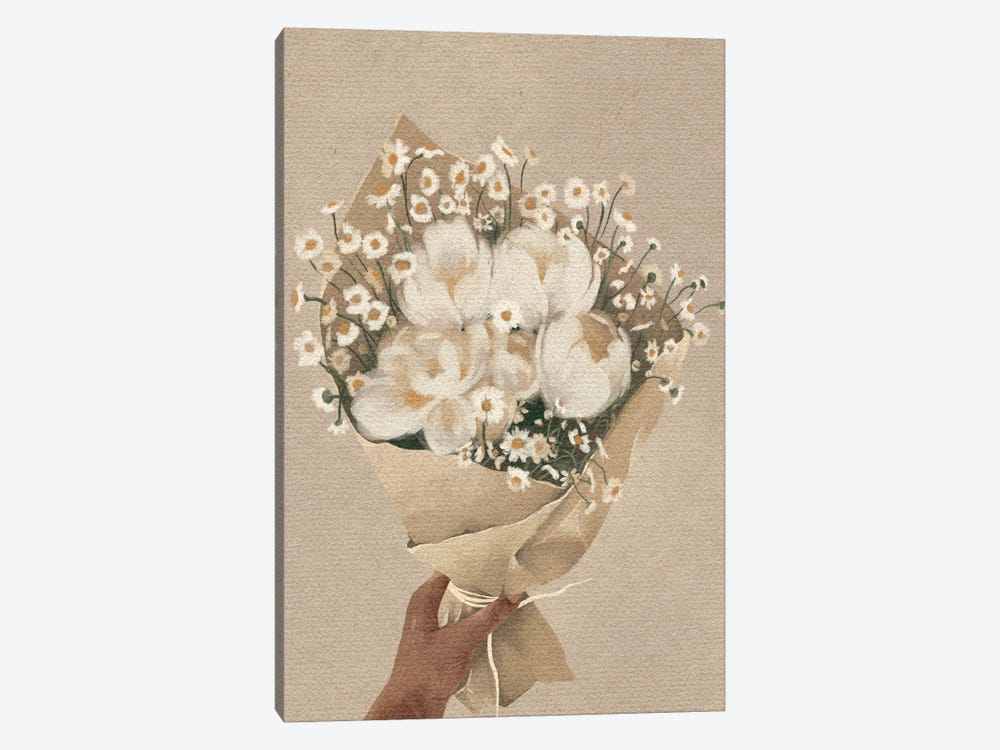 Bouquet Of Flowers by Helina Ekanem 1-piece Canvas Artwork
